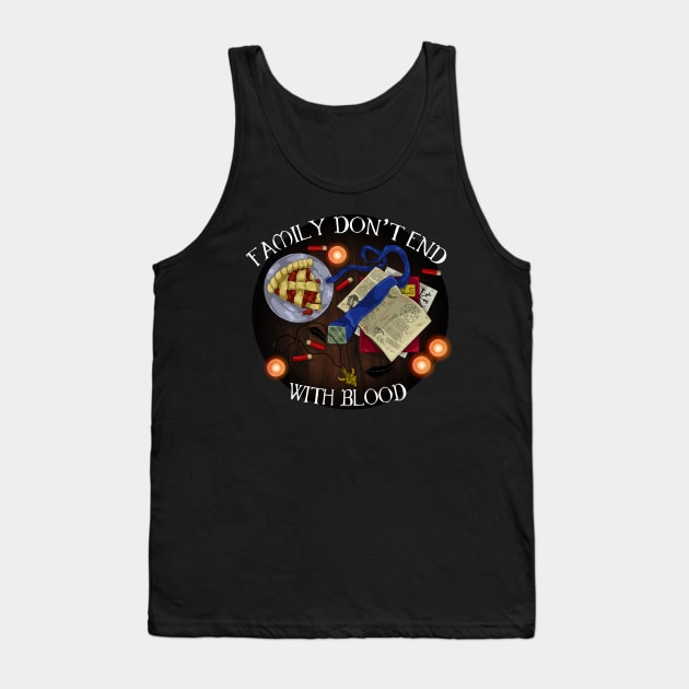 Family Don't End With Blood Tank Top by TheTrickyOwl